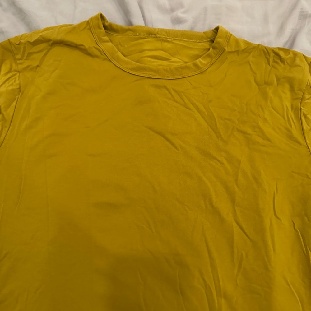 Lululemon Yellow Short Sleeve Shirt